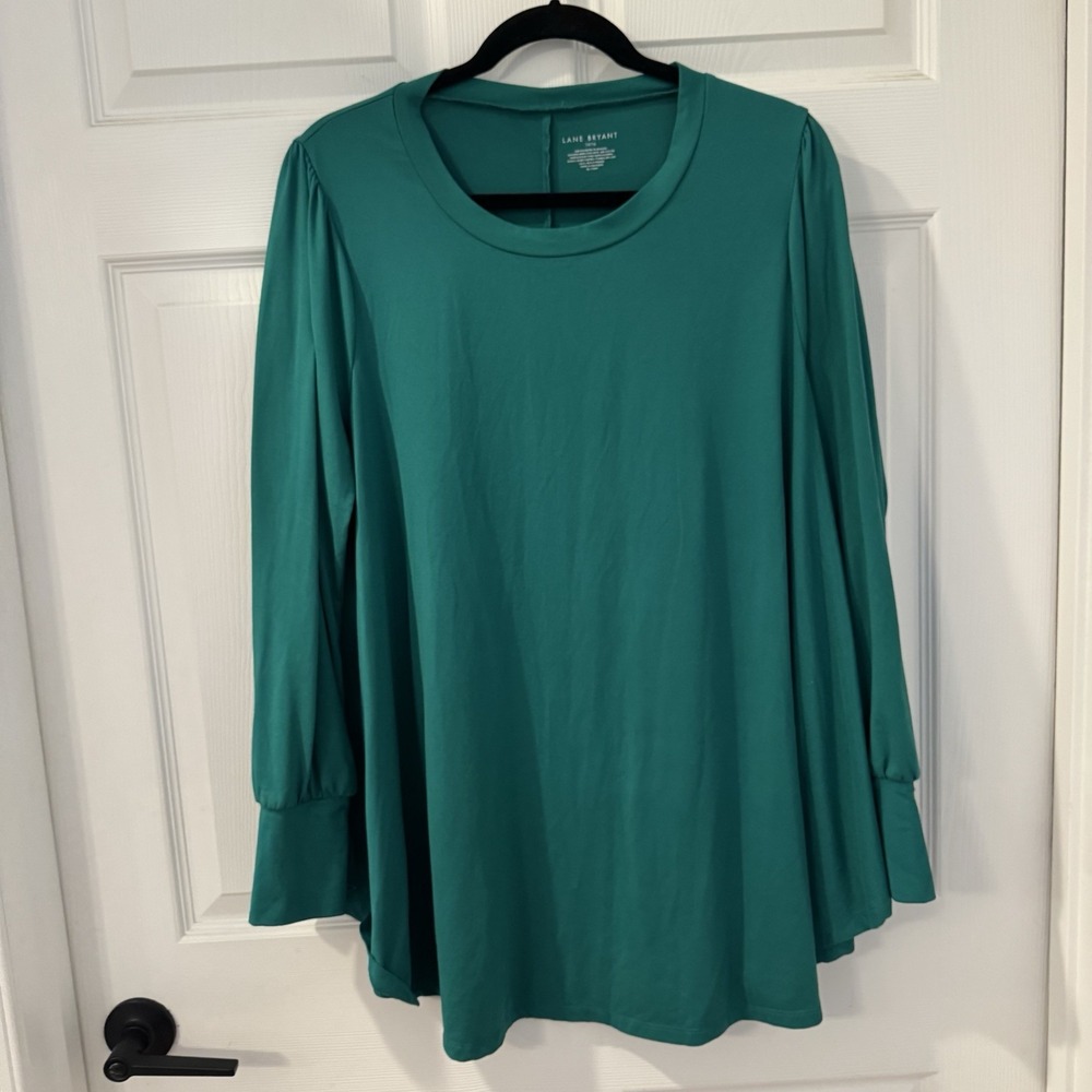 Lane Bryant Tunic‎ Top Shirt Womens Sz 14 / 16 Flowy Corpcore Office Siren Swing